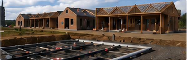 Nybyggeri af rækkehuse med VVS-installationer udført af Billund Varme & Sanitet